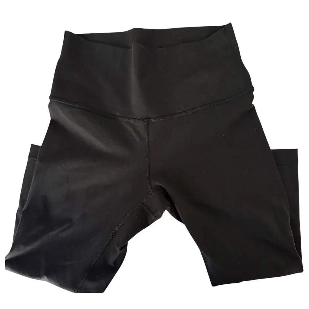 Lululemon Wunder Under Hi-Rise 1/2 Tight Full-On Luon 17 Black W6ASCS Size 6